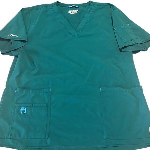Carhartt Force Green Modern Fit Short Sleeve Pockets Pullover Top Size XL - Picture 1 of 11